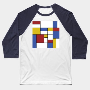 Inspired by Mondrian Baseball T-Shirt